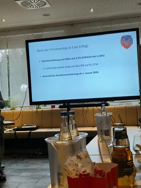 bKV-Präsentation: Firmenerfolg ist Mitarbeitererfolg